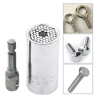 Jeu d'outils multifonctionnels pour perceuse à main électrique, 7 à 19mm, douille magique multifonctionnelle, tige d'extension