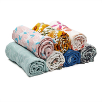 Hongbo Couverture pour bébé personnalisée Wrap Unisexe 120*120cm Couverture d'emmaillotage en mousseline douce et confortable et durable pour les enfants