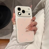 Étui de téléphone portable antichoc avec grande fenêtre pour iPhone 18 Pro Max, design simple, étui pour femme