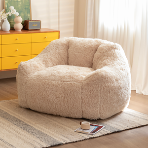 Fauteuil pouf en mousse rembourré, best-seller, doux, pour salon, décoration d'hiver, meubles italiens, design asiatique - Product Image 1