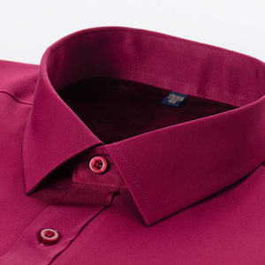 <span class=keywords><strong>Camicia</strong></span> da <span class=keywords><strong>uomo</strong></span> in maglia Casual da lavoro a manica lunga in cotone con collo alto imbottito in pile tinta unita stile formale autunnale - Product Image 4