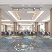 Çin Tedarikçisi Duvardan Duvara Baskılı Halı Toptan Modern Tasarım Halı Lüks 5 Yıldızlı Restoran Otel Lobisi Halısı