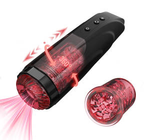 Masturbatore Maschile Elettrico Completamente Automatico Impermeabile Telescopico Rotante per Uso con Pallina Orale Giocattoli Sessuali per Adulti Airplane Cups 1000g - Product Image 5