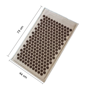 เสื่อกดจุดผ้าลินินธรรมชาติชุดนวดกดจุดสำหรับเท้าและหมอนพลาสติกหนาม - Product Image 3