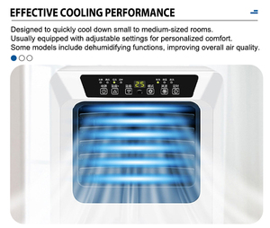 เครื่องปรับอากาศไฟฟ้าแบบพกพาขนาด 12,000 BTU สำหรับทำความเย็นเท่านั้น ทำความเย็นได้ถึง 500 ตร.ฟุต พร้อมโหมดส่ายอัตโนมัติและโหมดพักผ่อนสำหรับห้องขนาดใหญ่ - Product Image 6