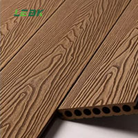 Platelage Wpc Grain respectueux des budgets 3d Texture Patio Decking Cool Color Timbertech Composite Deck pour projet