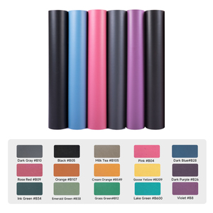 Nhà Máy biểu tượng tùy chỉnh UV in phòng tập thể dục tập thể dục thân thiện với môi non-Slip Polyurethane vàng đen natrual cao su PU Yoga <span class=keywords><strong>Mat</strong></span> - Product Image 6