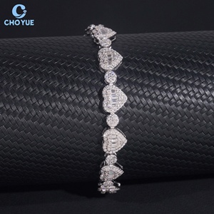 สร้อยข้อมือคิวบันลิงค์โมอิสซาไนต์ผ่านการทดสอบเพชร ได้รับการรับรองจาก GRA ชุบโรเดียม เงินแท้ 925  เครื่องประดับฮิปฮอปแบบ Iced Out - Product Image 3