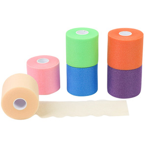 Vendas protectoras deportivas, cinta elástica de espuma para tobillo, rodilla, hombro, protección para deportes al aire libre, unisex, tono de piel, rosa, azul, real - Product Image 1