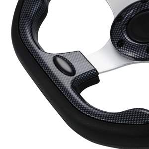 Volante Deportivo Universal para Carrito de Golf con Costuras Rojas y Botón de Claxon, Inspirado en Autos de Carreras, Compatible con Club Car, EZGO, Yamaha - Product Image 3