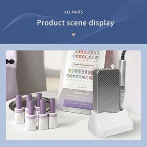 Equipo de manicura personalizado, Kit de lima de uñas eléctrica, taladro de uñas recargable fuerte para esmalte de Gel acrílico en polvo de inmersión - Product Image 5