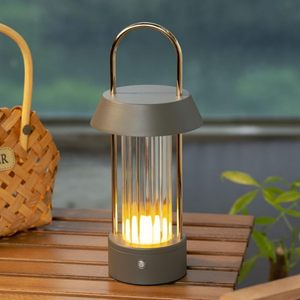 Lampe LED portable moderne rechargeable USB Type-C, contrôle tactile, intensité réglable, 3 options de couleur, construction métallique, protection des yeux, batterie - Product Image 3