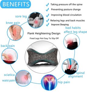 Cojín ortopédico para aliviar el dolor en forma de corazón, almohada de espuma viscoelástica para piernas, almohada de rodilla en forma de corazón para personas que duermen de lado - Product Image 3