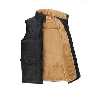 <span class=keywords><strong>Gilet</strong></span> d'hiver pour <span class=keywords><strong>homme</strong></span> doublé en <span class=keywords><strong>polaire</strong></span>, <span class=keywords><strong>gilet</strong></span> rembourré en coton pour <span class=keywords><strong>homme</strong></span>, veste sans manches chaude pour jeunes, tailles européennes et américaines - Product Image 2
