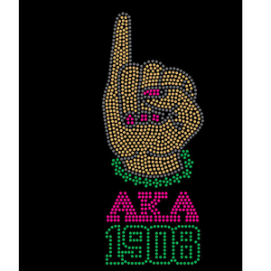 Transferencias termoadhesivas con diseños de corona de Reina de la Hermandad Alpha <span class=keywords><strong>Kappa</strong></span> Alpha con pedrería brillante para camisetas y bolsos - Product Image 5