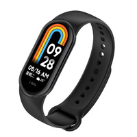 Bracelet de remplacement sportif en TPU anti-traces de doigts avec anneau magnétique pour Mi Band 8, 8 Active, 9, 9 Active NFC, étanche