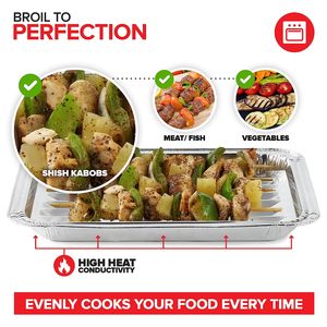 Fours grille-pain Offre Spéciale résistant à l'huile cuisson en plein air casserole à goutte gril <span class=keywords><strong>plat</strong></span> <span class=keywords><strong>jetable</strong></span> en aluminium pour barbecue revêtement de gril avec trou - Product Image 2