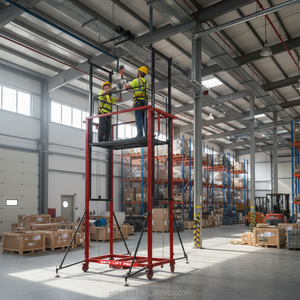 Bán Chạy Nhất Sản Xuất Chất Lượng Thiết Kế Hiện Đại Điều Khiển Từ Xa Điện Thang Máy Giàn Giáo Thép Di Động Gấp Giàn Giáo Thang Máy - Product Image 4