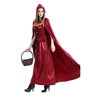 Costume adulte petit <span class=keywords><strong>chaperon</strong></span> <span class=keywords><strong>rouge</strong></span> Costumes de carnaval Cosplay fantaisie pour robe de femme - Product Image 3