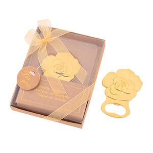 Apribottiglie di birra fiore <span class=keywords><strong>rosa</strong></span> regalo d'oro regalo personalizzato - Product Image 3