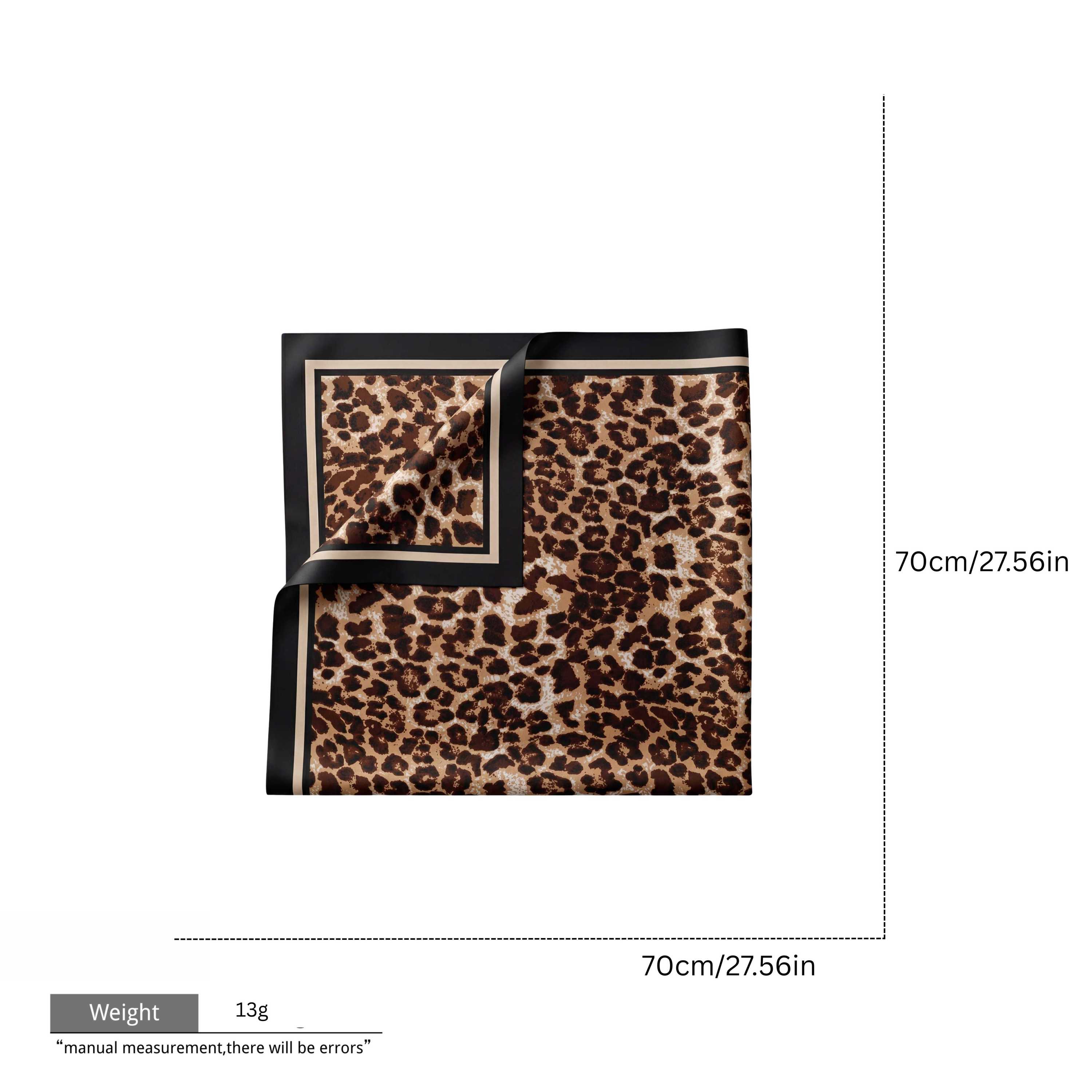 Marrone Nero Stampa Leopardo