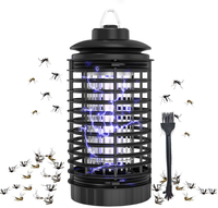 Saijzek Lámpara Mata Mosquitos UV Eléctrica de Alta Eficacia con Transformador de Alto Voltaje y Fotocatalizador LED USB