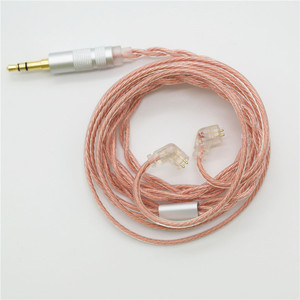 สายหูฟังทองแดงคริสตัลเดี่ยว 2P 0.78 MMCX สำหรับหูฟัง TFZ QDC UE IEM - Product Image 4