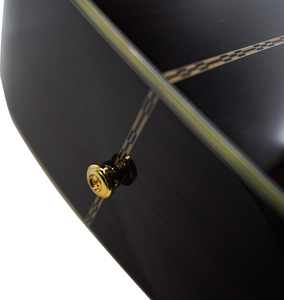 Marca Pick-up de alta calidad ébano negro África Jazz maleta Guitarra <span class=keywords><strong>Squier</strong></span> Mollo HO-63 guitarra acústica cuerpo de caoba - Product Image 6