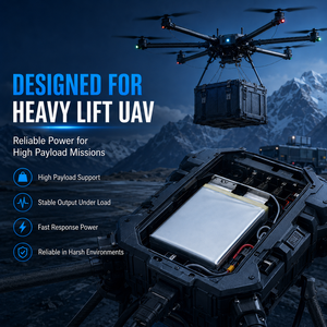 Batterie de drone LiPo 40000mAh 3.7V 350Wh/kg à haute densité énergétique et semi-solide pour drone longue portée UAV, drone industriel - Product Image 2