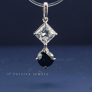 Pendentif en or 14 carats avec diamant de laboratoire pour femme, pendentif scintillant emblématique, bijoux fins de qualité supérieure, bijoux statement, cadeau - Product Image 1
