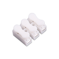 Connecteur de fil à vis bornier à ressort, 5 pièces, CH2 CH3 2/3 positions, connexion rapide pour lampes à LED