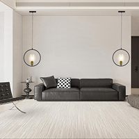 Lampe suspendue ronde en verre de style nordique moderne, design minimaliste en forme d'anneau