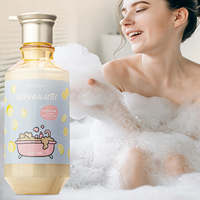Gel douche doux intergalactique SheDiary pour peaux sensibles, gel douche hydratant rafraîchissant avec soie hydrolysée 500 ml