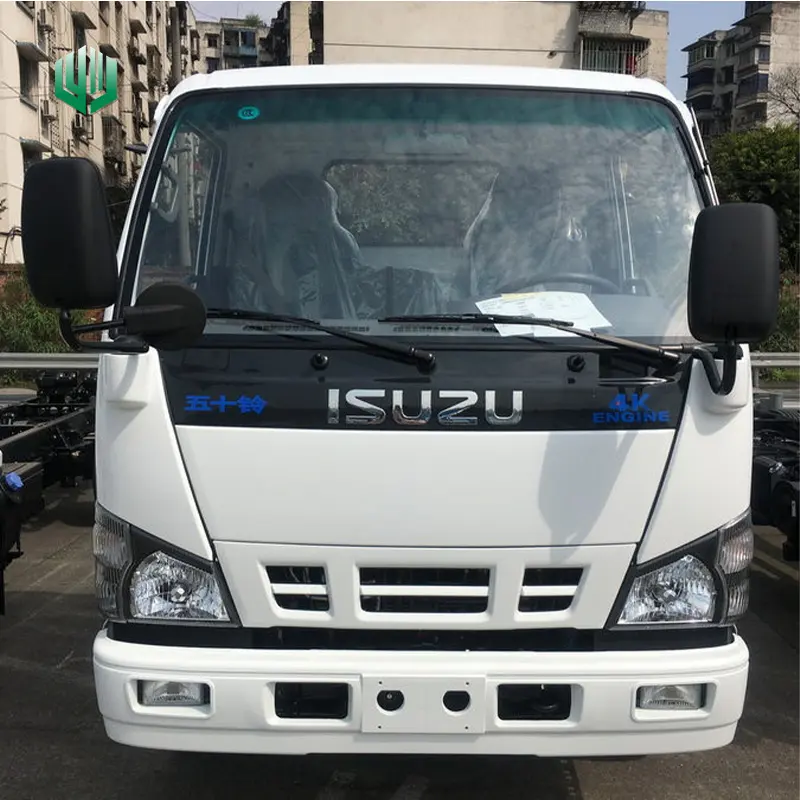 Isuzu elf 4KH engine double cab six wheeler truck