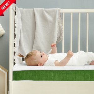 Colchón de bebé de gama alta y seguro: funda no tóxica, capa central transpirable antiácaros e insectos, tamaño de cuna para niños pequeños para cama de cuna normal - Product Image 1