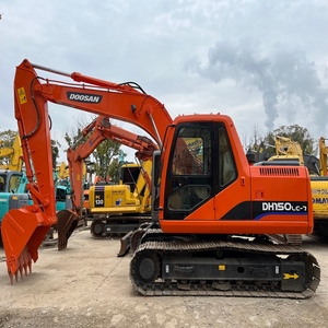 Cheap Price Used 15 ton digger Doosan DH150 DH150-7 mid size <b>Excavator</b> <b>machine</b> for Loading Digging and Construction Work - Product Image 2