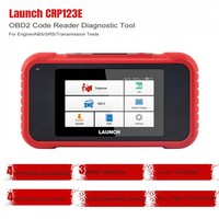 Lector de Códigos OBD2 X431 CRP123E, Herramienta de Diagnóstico para Motor, ABS, Airbag, SRS y Transmisión, Pantalla de 5 Pulgadas, 1 Año de Actualización Gratuita en Línea