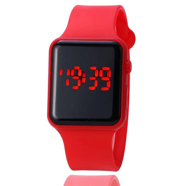 Fashion ING Style Personalized LED Digital Watch Net Red Square Mirror Student Sports Electronic Watch
