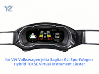 Tableau de bord numérique YZ pour Volkswagen Jetta Sagitar GLI SportWagen Hybrid TDI SE, groupe d'instruments virtuels, compteur de vitesse