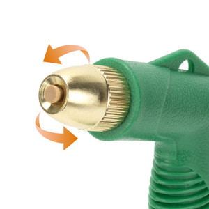 Pistolet d'arrosage de jardin en plastique vert haute pression avec embout en cuivre pour lavage de voiture, arrosage de plantes, nettoyage domestique, connecteur de tuyau de 4 pouces - Product Image 3