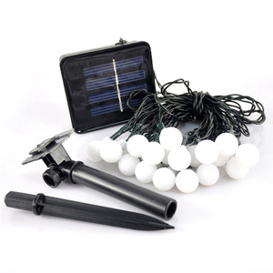 Nuevo al aire libre blanco cálido LED globo bola cadena luz espiral árbol de Navidad decorativo Hada Mini guirnalda cubierta de tela impermeable - Product Image 6