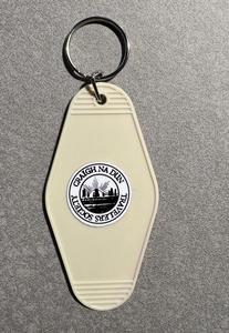 Porte-clés personnalisé avec logo promotionnel, en plastique rétro vintage, pour hôtel, chambre, motel, avec boucle et code QR - Product Image 5