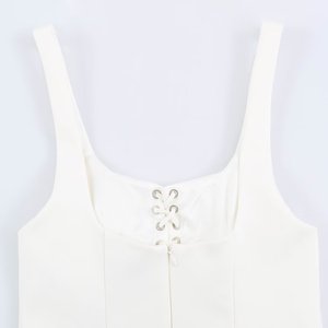 Abito Mini Aderente da Donna 2026 Personalizzato con Spalle Scoperte, Dettaglio Arricciato e Orlo Svasato che Valorizza la Vita, Prodotto OEM da Fabbrica Cinese - Product Image 3