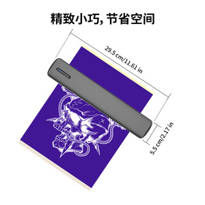 เครื่องพิมพ์ความร้อนขนาดเล็ก TismO 118 มม. อุปกรณ์พิมพ์ลายสักแบบพกพา - Product Image 3
