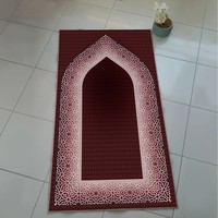 Tapis de prière islamique Rachel gaufré, lavable, pour salon, décoration musulmane, en promotion