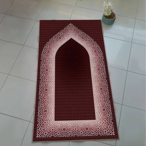 Offre Spéciale Tapis de Prière Musulman Rachael Gaufré <span class=keywords><strong>Pas</strong></span> <span class=keywords><strong>Cher</strong></span> et Tapis pour Salon Lavable – Décoration Islamique - Product Image 6