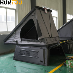 Carpa de Techo Rígida para Camioneta Ford F150, de Aluminio, Triangular, para Campamento al Aire Libre, de Alta Calidad, Marca Huntoo - Product Image 1