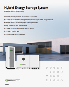 Growatt WIT 40K-XHU 30KW 36KW 40KW 50KW Sistema Solar Híbrido Comercial Trifásico WIT 29.9-50K-XHU - Product Image 2