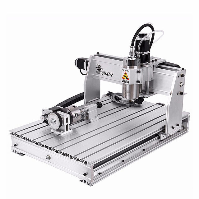 YOOCNC 6040Z Desktop CNC Engraving Machine 1500W 4 Axis USB Carving Engraver Cutter for PVC ABS PCB Wood Aluminum Work