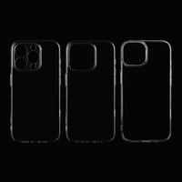 Coque de téléphone transparente 0.8mm pour iPhone pour 14 Pro Max Cover PC Anti Yellow Transparent Case pour iPhone pour 15 Pro